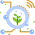 Agro-digital farm icon